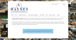 Desktop Screenshot of haynes-equipment.com